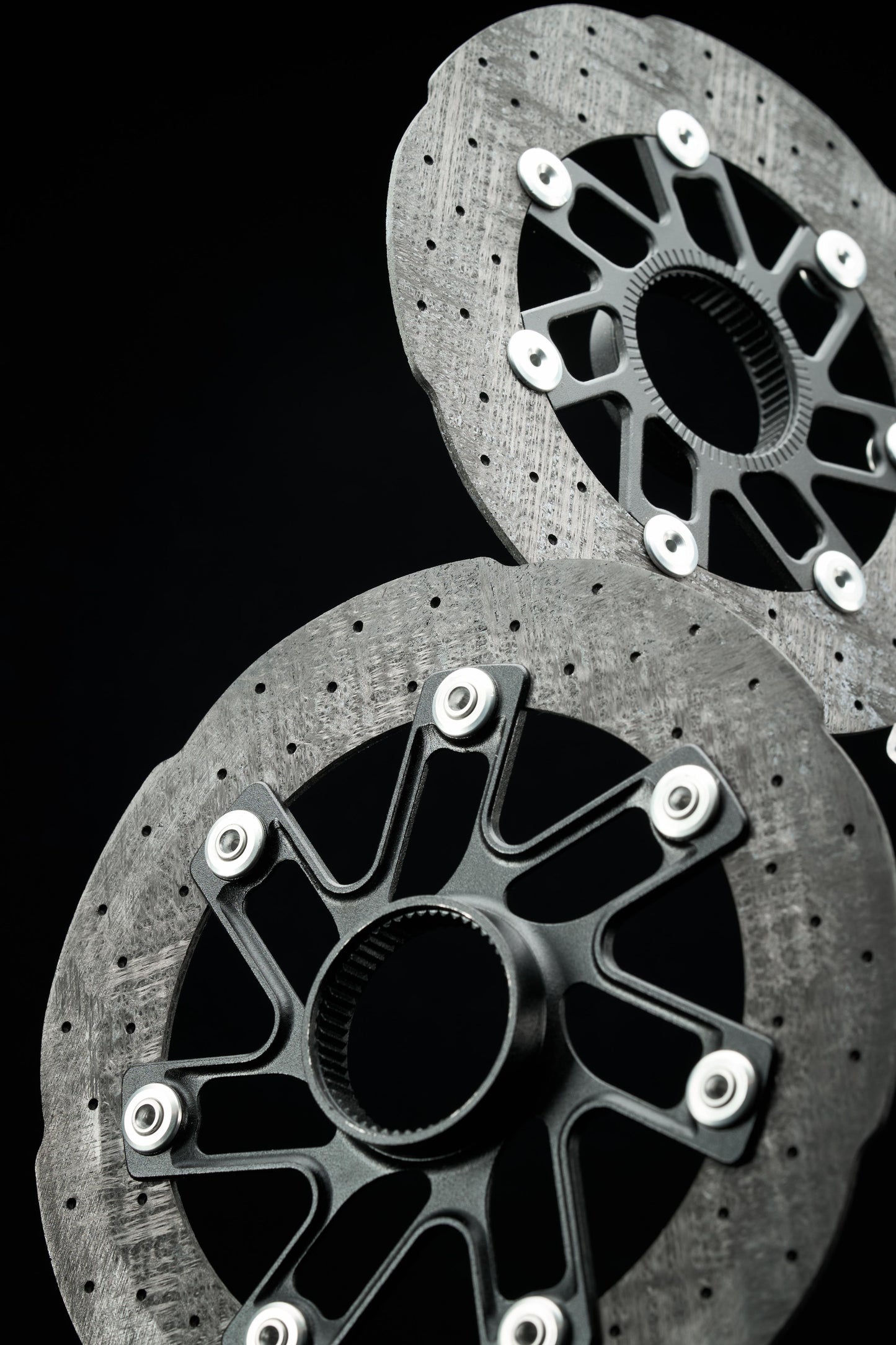 Carbonova carbon ceramic bicycle brake disc front view